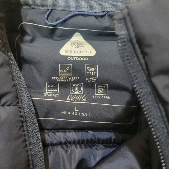 Springfield Men’s Paddes Jacket Size Large In Navy - Picture 3 of 6